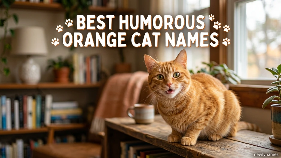 Best Humorous Orange Cat Names