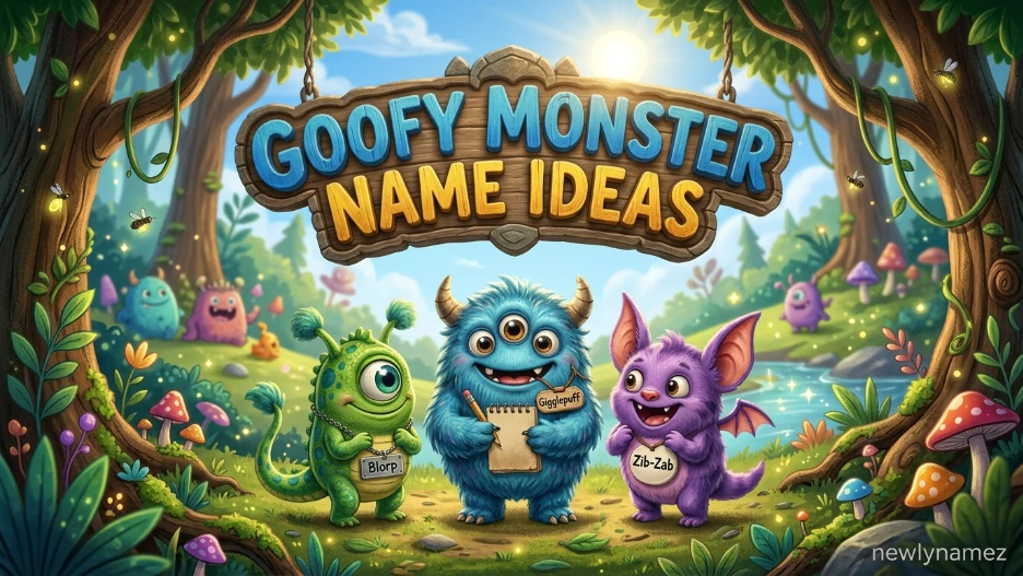 Goofy Monster Name Ideas