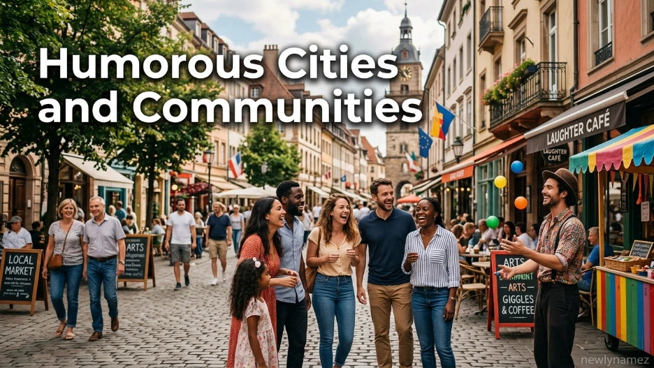 Humorous Cities and Communities