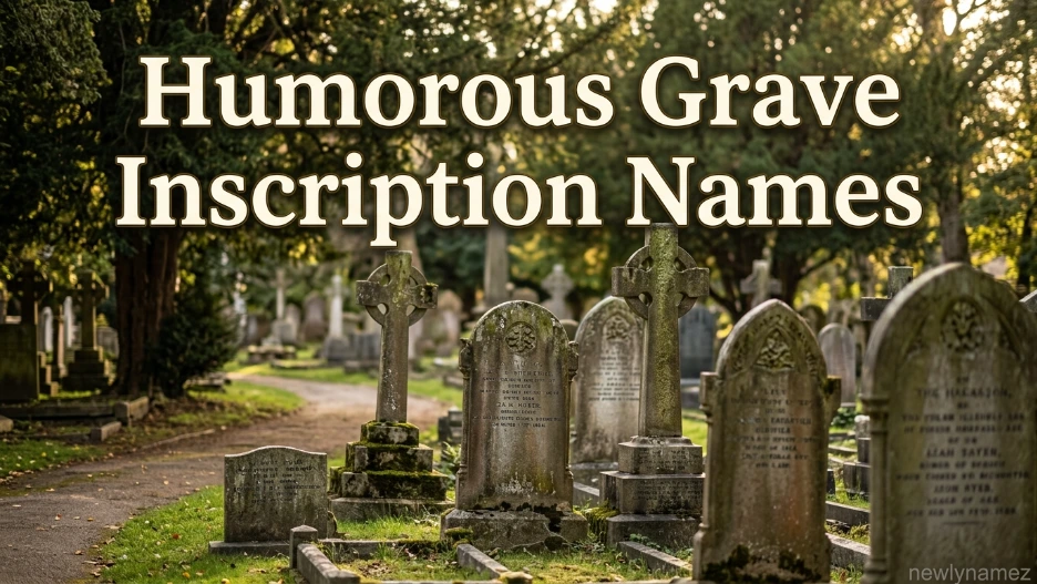 Humorous Grave Inscription Names