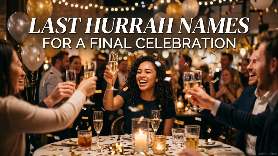 Last Hurrah Names For A Final Celebration