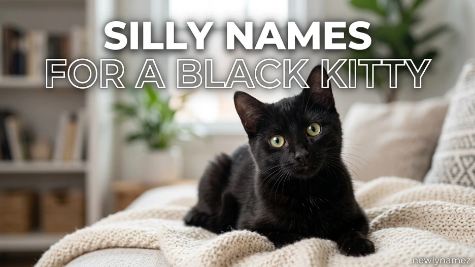 Silly Names for a Black Kitty