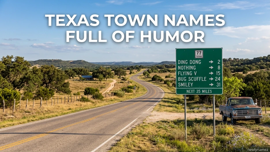 Texas Town Names Full of Humour