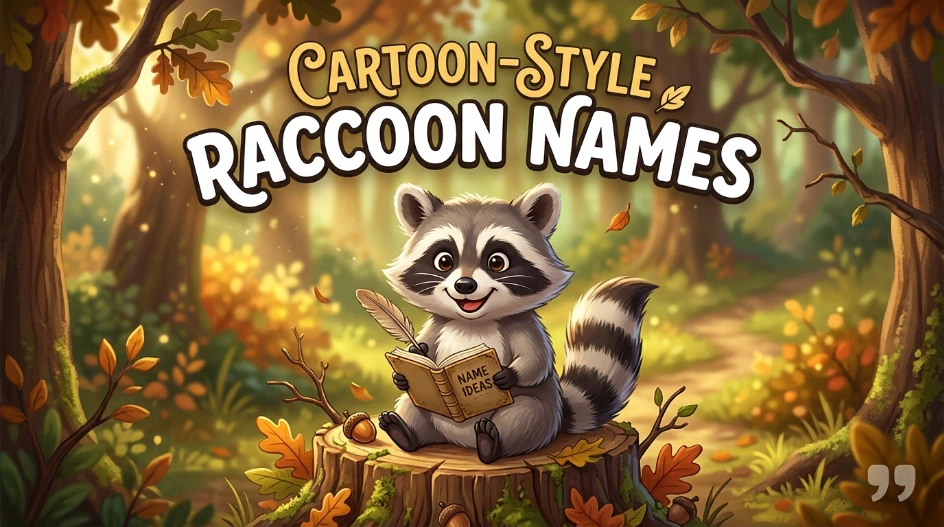 Cartoon-Style Raccoon Names