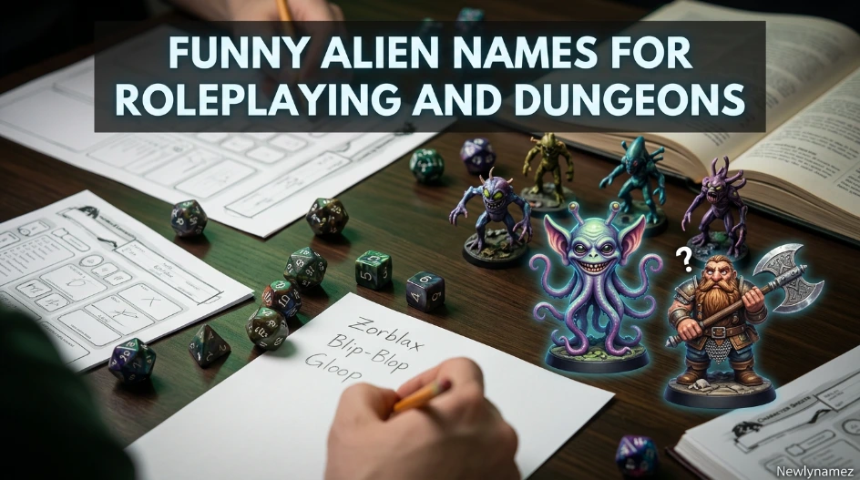Funny Alien Names for Roleplaying and Dungeons