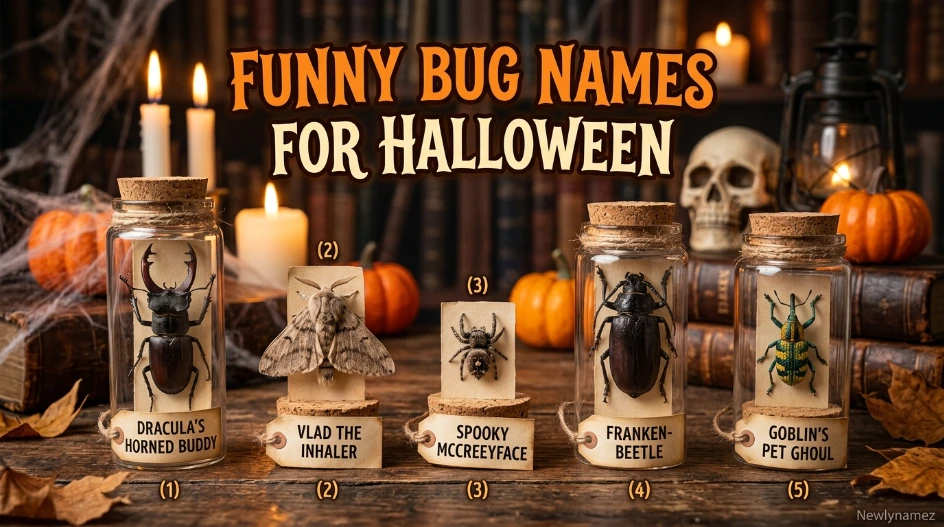 Funny Bug Names for Halloween