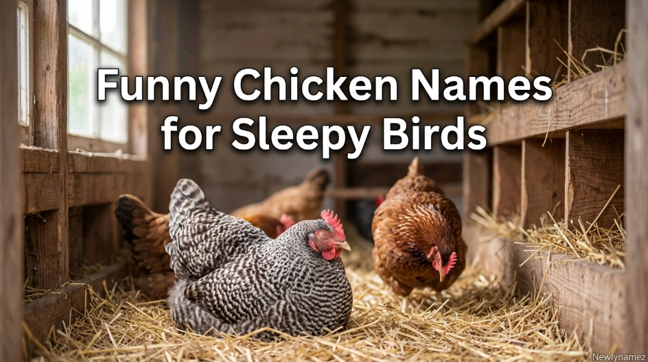 Funny Chicken Names for Sleepy Birds