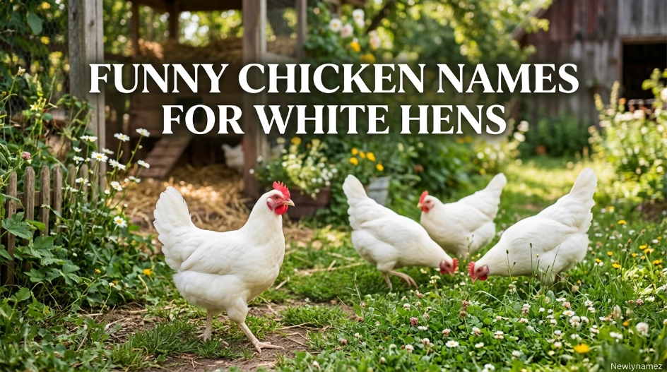 Funny Chicken Names for White Hens