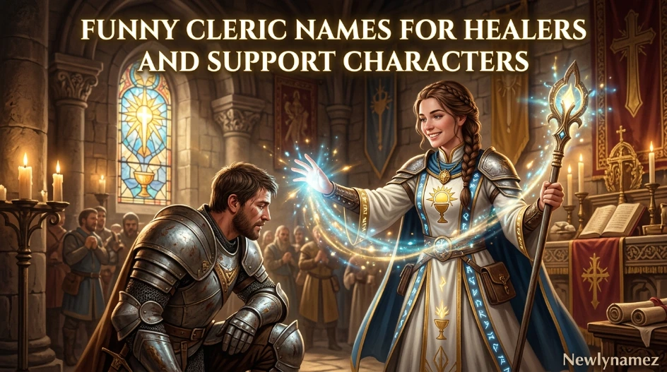 Funny Cleric Names for Healers and Support Characters