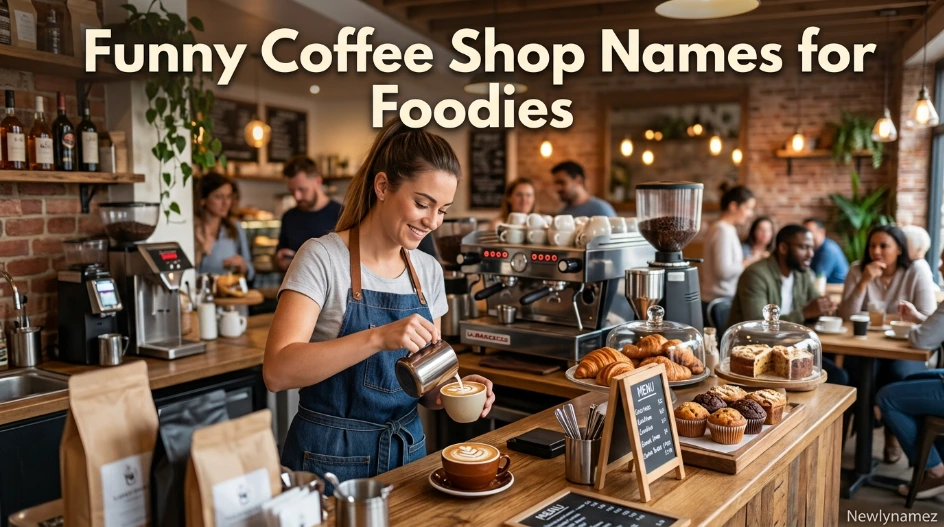 Funny Coffee Shop Names for Foodies