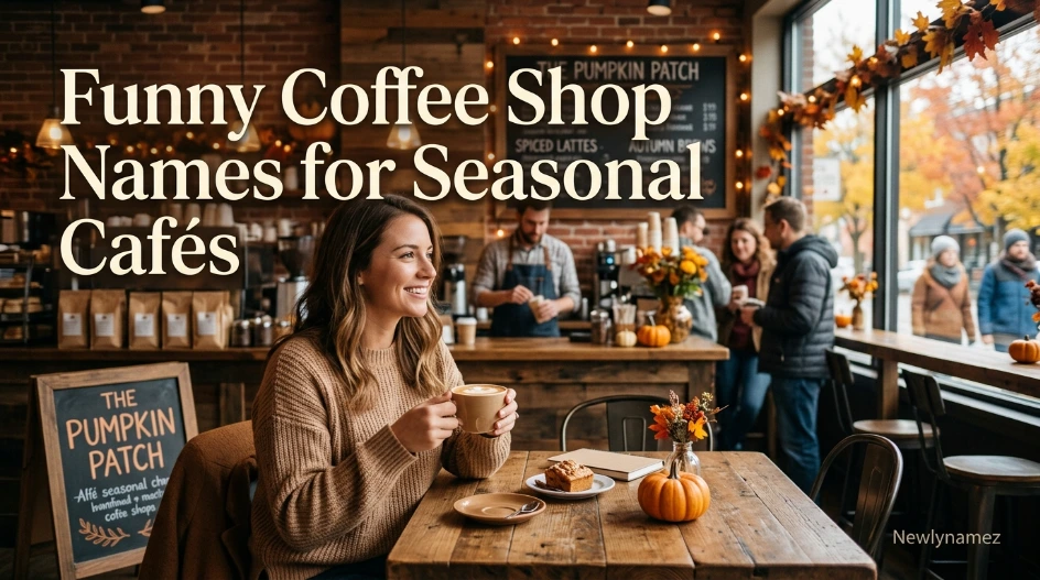 Funny Coffee Shop Names for Seasonal Cafés
