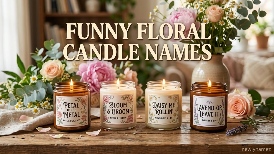 Funny Floral Candle Names