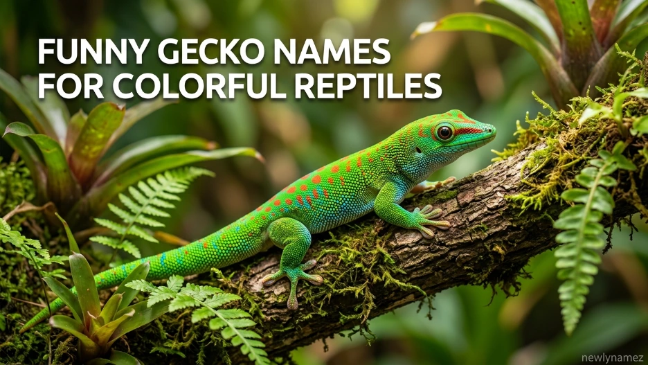 Funny Gecko Names for Colorful Reptiles