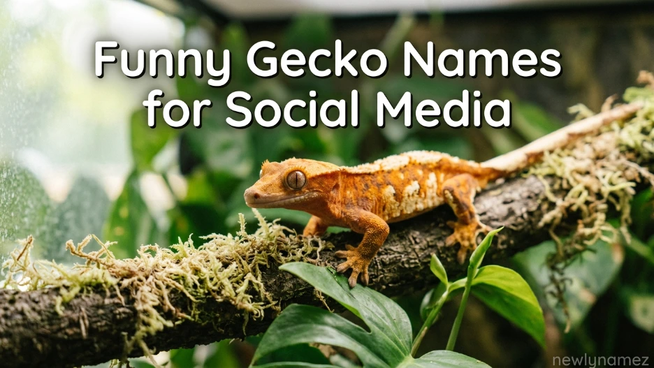 Funny Gecko Names for Social Media