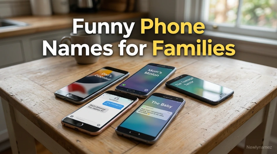 Funny Phone Names for Families
