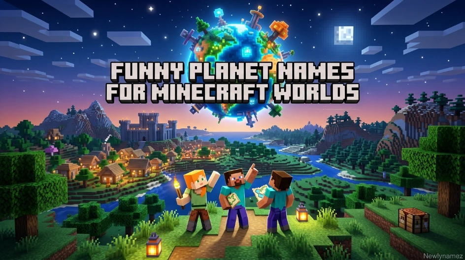 Funny Planet Names for Minecraft Worlds