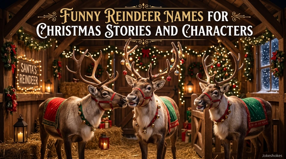 Funny Reindeer Names for Christmas Stories and Characters