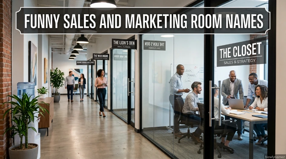 Funny Sales and Marketing Room Names