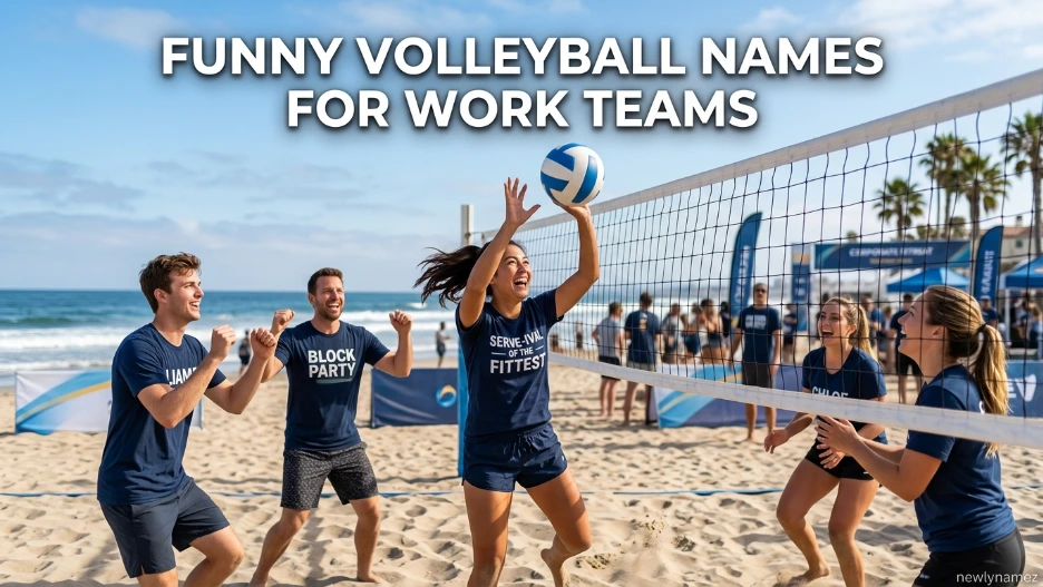 Funny Volleyball Names for Work Teams