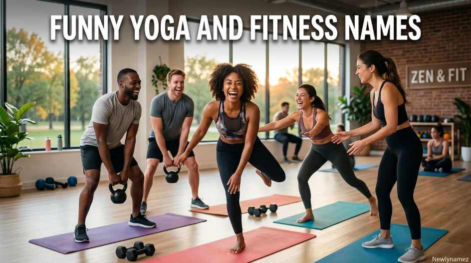 Funny Yoga and Fitness Names