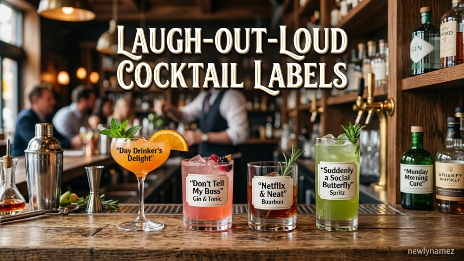 Laugh-Out-Loud Cocktail Labels