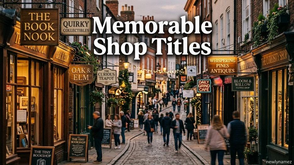 Memorable Shop Titles