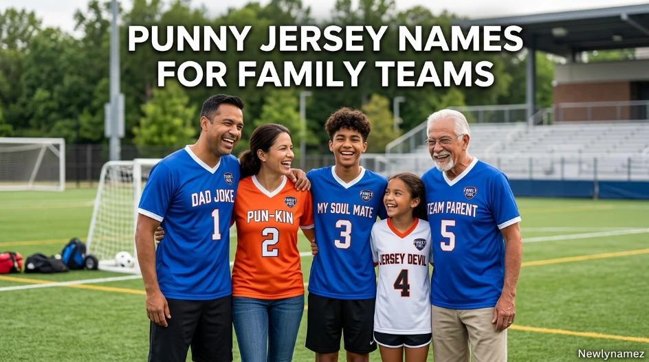 Punny Jersey Names for Family Teams