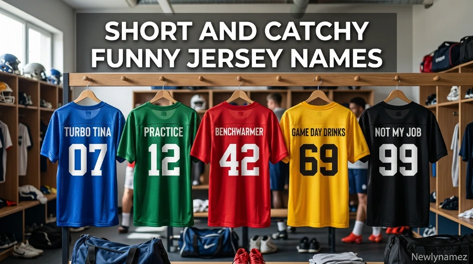 Short and Catchy Funny Jersey Names