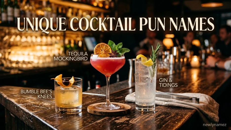 Unique Cocktail Pun Names