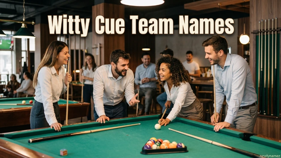 Witty Cue Team Names