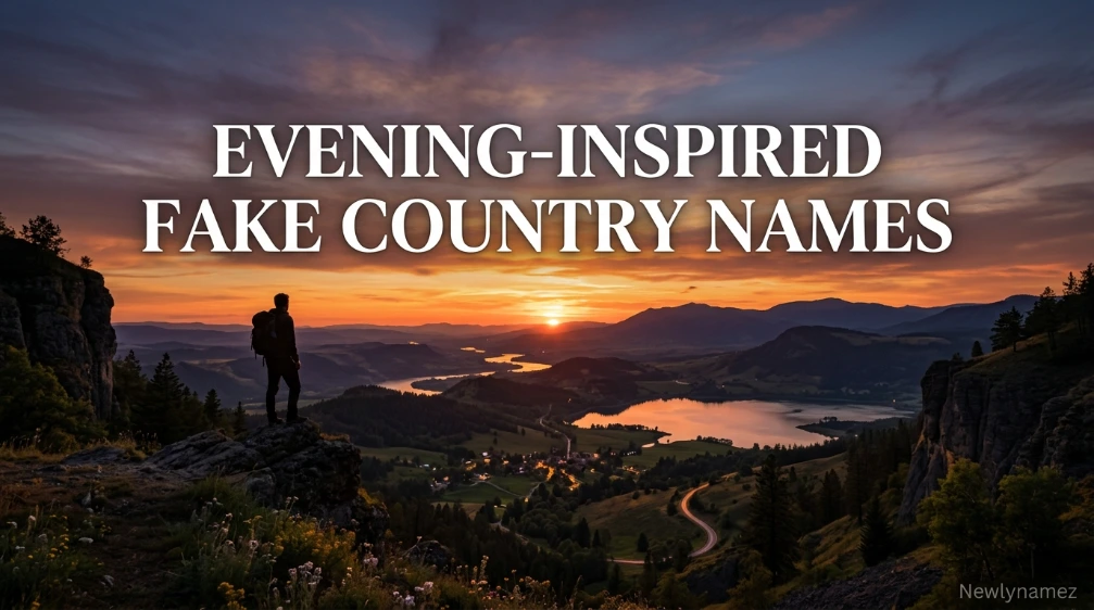 Evening-Inspired Fake Country Names