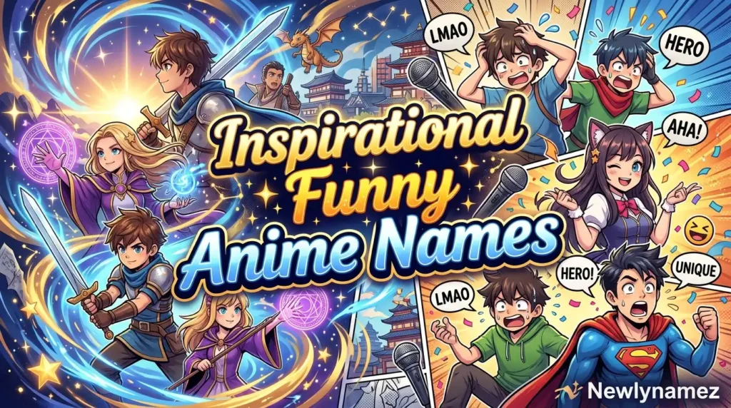 Inspirational Funny Anime Names