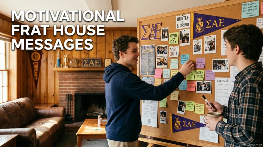 Motivational Frat House Messages