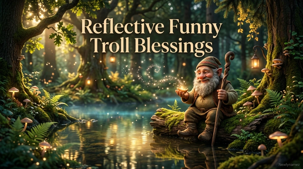Reflective Funny Troll Blessings