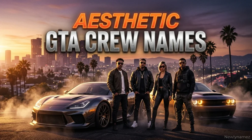 Aesthetic GTA Crew Names