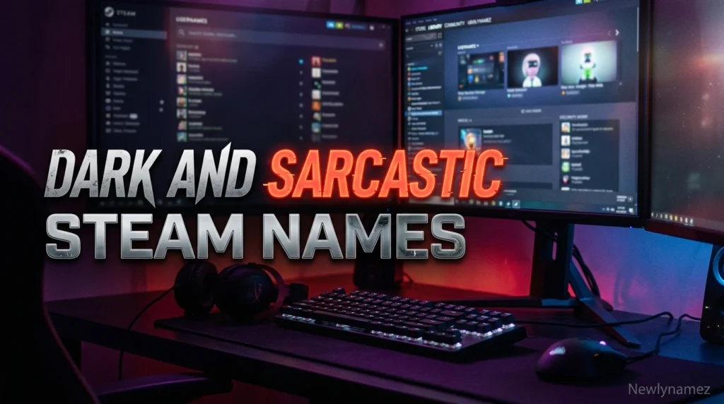Dark and Sarcastic Steam Names