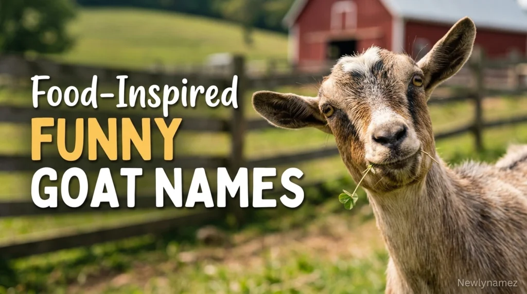 Food-Inspired Funny Goat Names