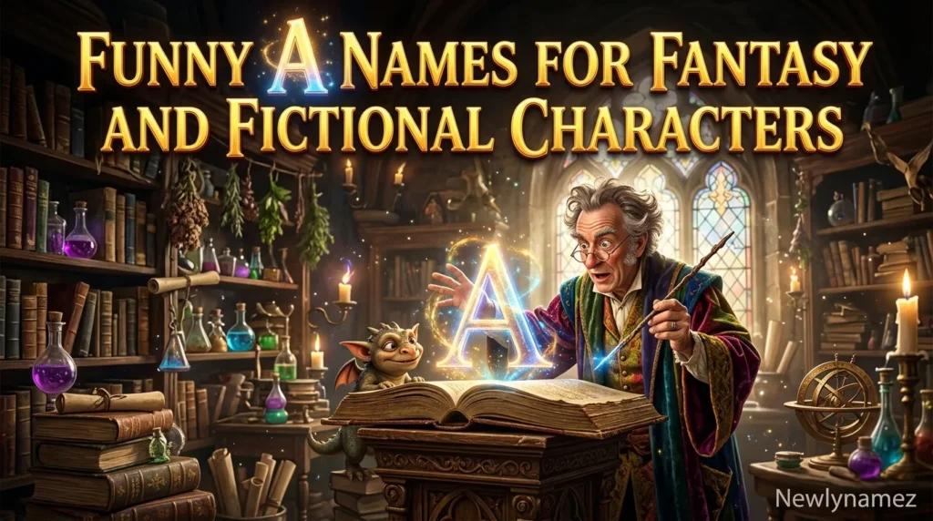 Funny A Names for Fantasy and Fictional Characters