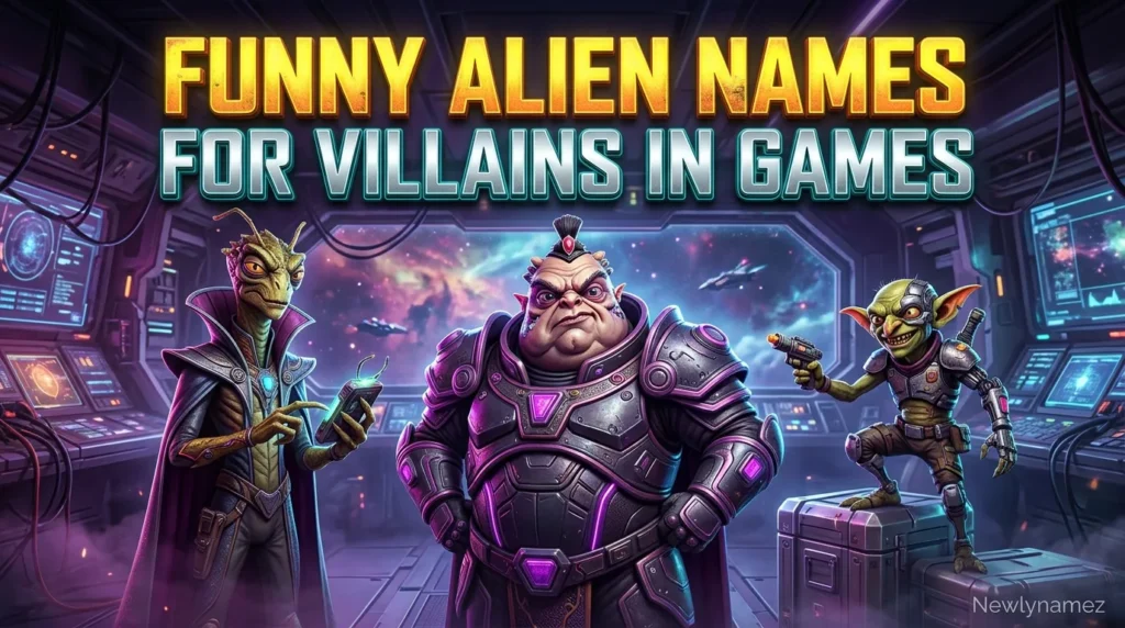 Funny Alien Names for Villains in Games