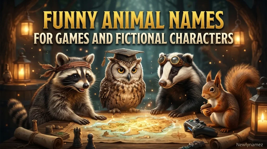 Funny Animal Names for Games and Fictional Characters