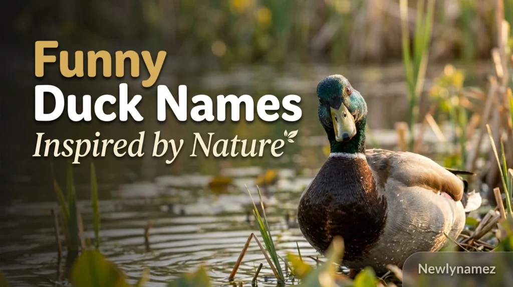 Funny Duck Names Inspired by Nature