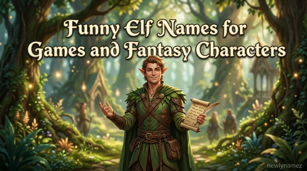 Funny Elf Names for Games and Fantasy Characters