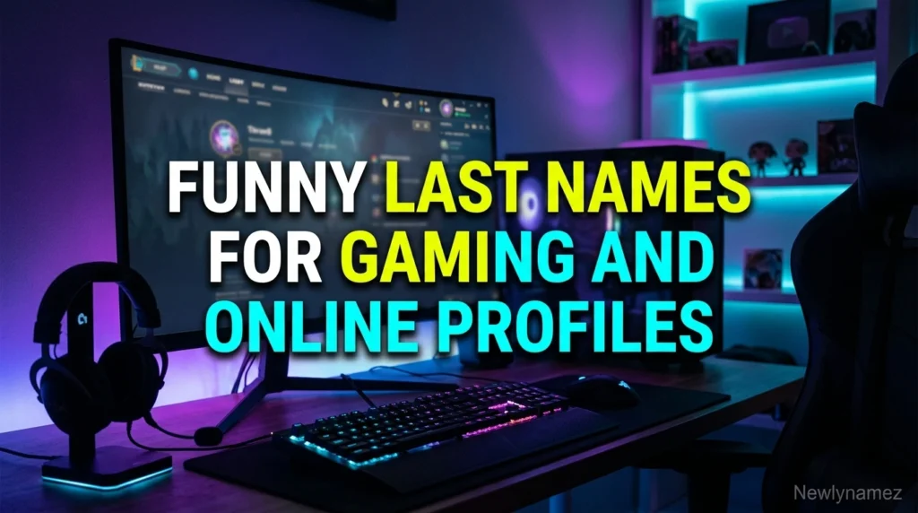 Funny Last Names for Gaming and Online Profiles