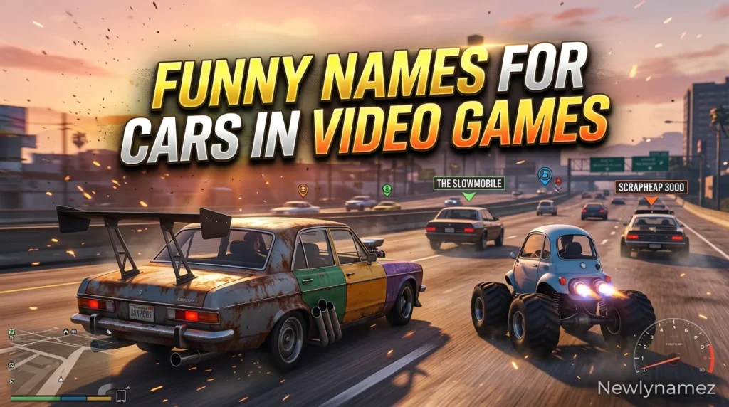 Funny Names for Cars in Video Games
