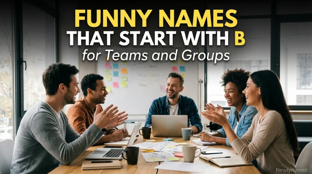 Funny Names That Start With B for Teams and Groups