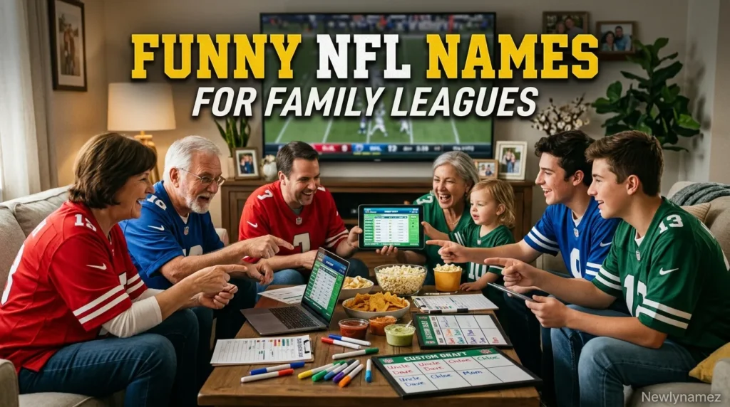 Funny NFL Names for Family Leagues