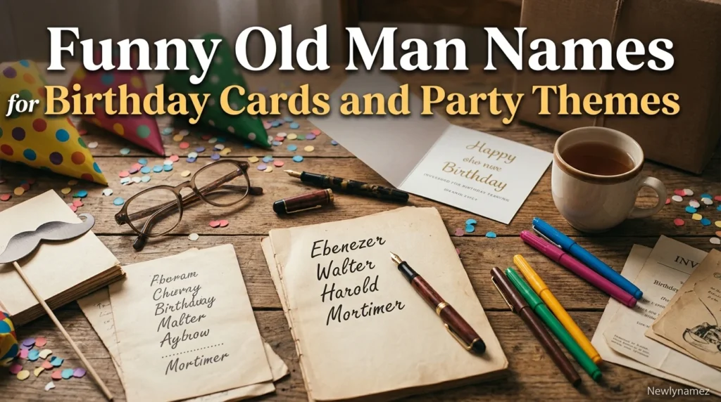 Funny Old Man Names for Birthday Cards and Party Themes