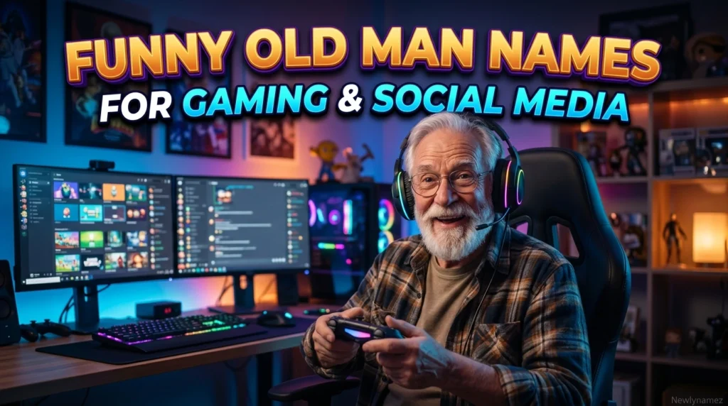 Funny Old Man Names for Gaming and Social Media