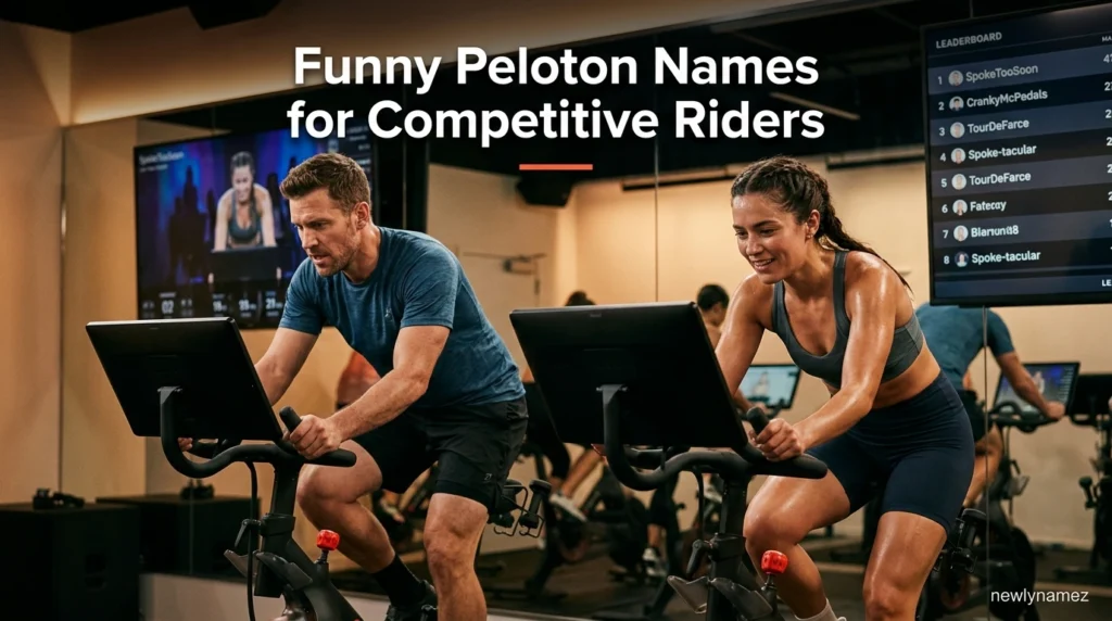 Funny Peloton Names for Competitive Riders