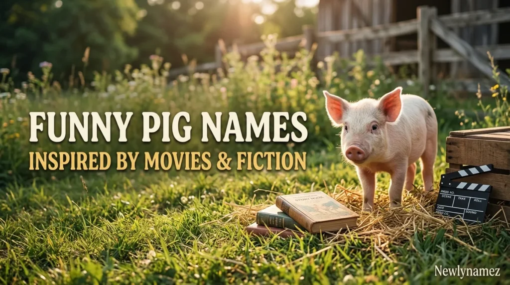 Funny Pig Names Inspired by Movies and Fiction
